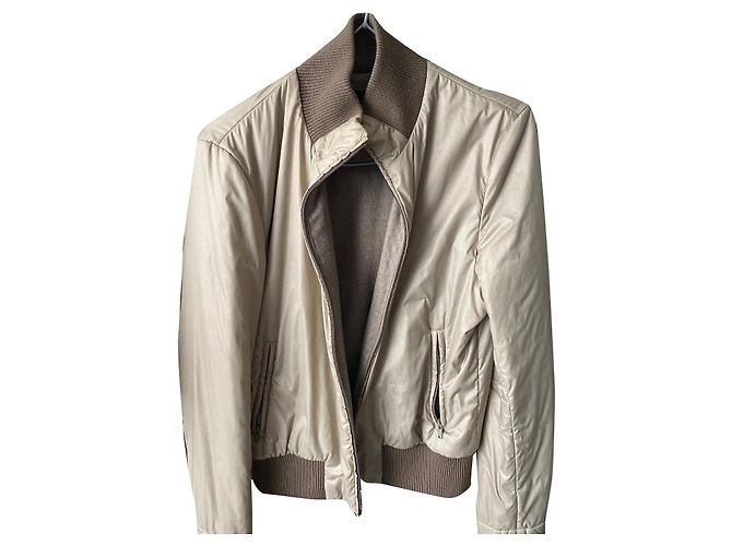 Giacca bomber Gucci beige in cotone