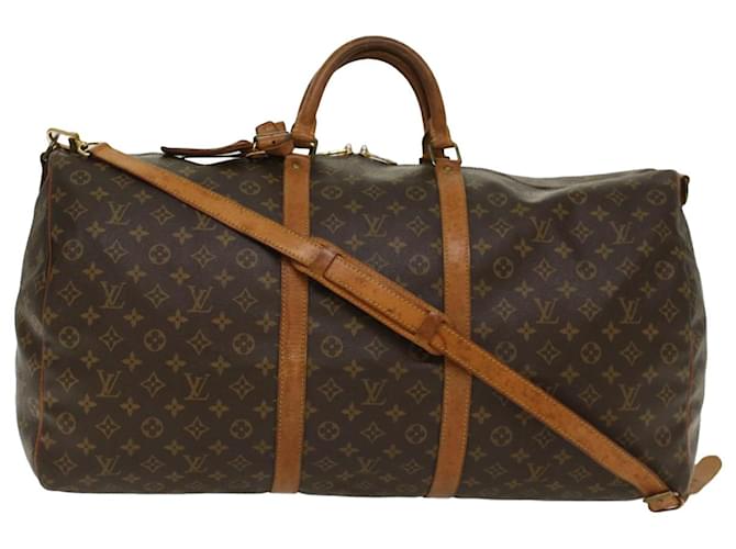 Louis Vuitton Monogram Keepall Bandouliere 60 Boston Bag M.41412 LV Auth 47842 Monogramm Leinwand  ref.1011227