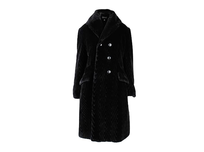 Versace Jeans Couture Teddy Coat Black  ref.1011239