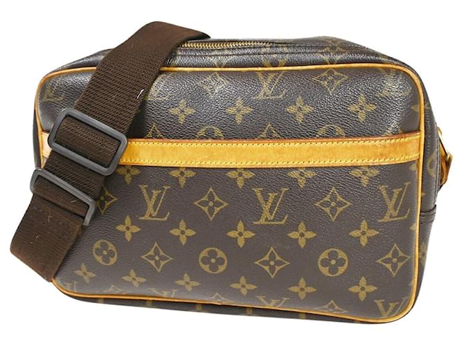 Louis Vuitton Reporter PM Brown Cloth  ref.1011429