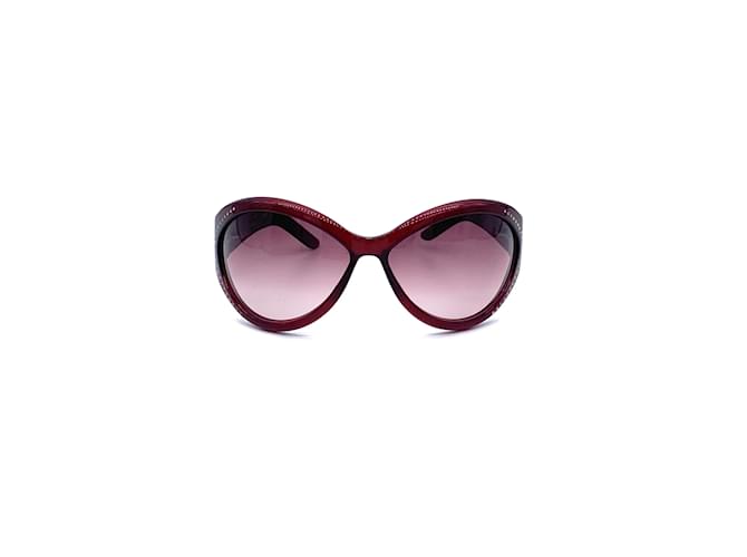Óculos de sol de acetato Yves Saint Laurent com strass Marrom  ref.1011475