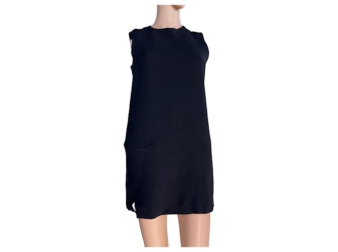 Acne Dresses Black Wool  ref.1011501