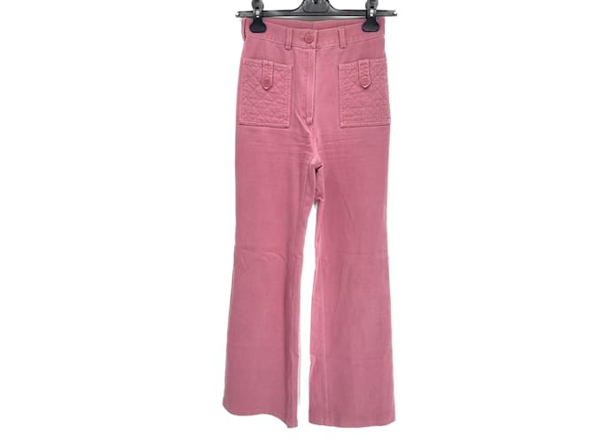 CHANEL  Jeans T.fr 36 Denim - Jeans Pink  ref.1011569