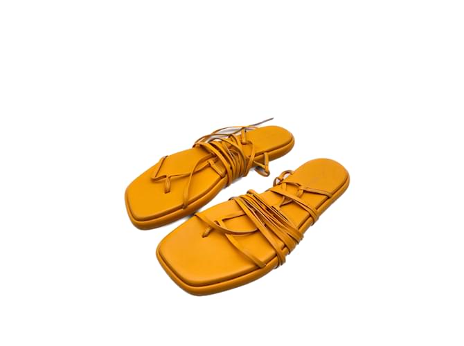 Autre Marque ILIO SMERALDO  Sandals T.EU 40 leather Orange  ref.1011581