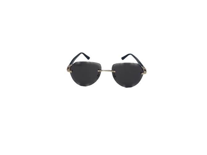 Óculos de Sol CARTIER T.  metal Azul  ref.1011587