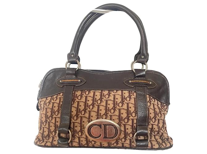 Dior Handbags Brown Cloth  ref.1011603
