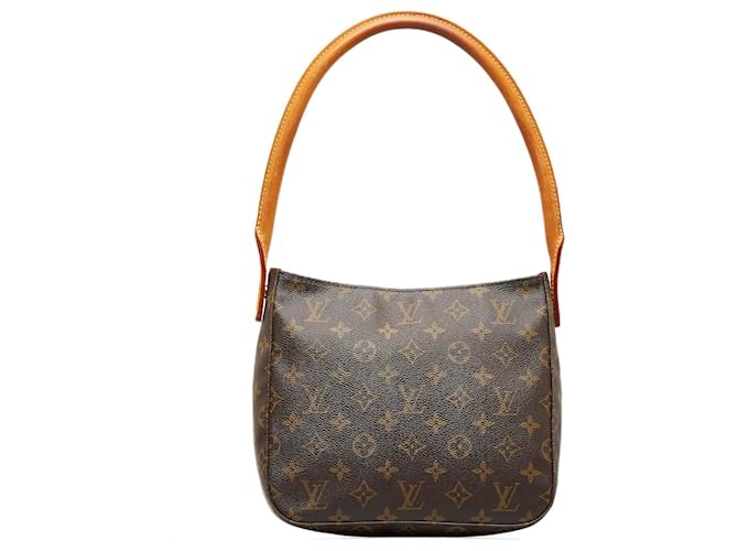 LOUIS VUITTON LOOPING BROWN MONOGRAM CANVAS SHOULDER BAG