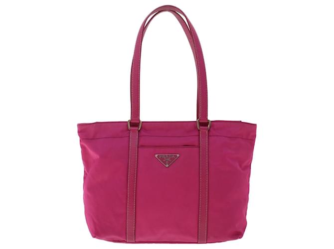 Tote Prada Tessuto Rosa Sintético  ref.1011739