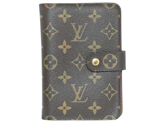 Louis Vuitton porte papiers zippé Brown Cloth ref.1011894 - Joli Closet