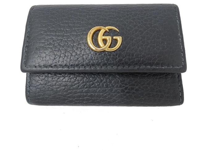Gucci GG Marmont Cuir Noir  ref.1012221