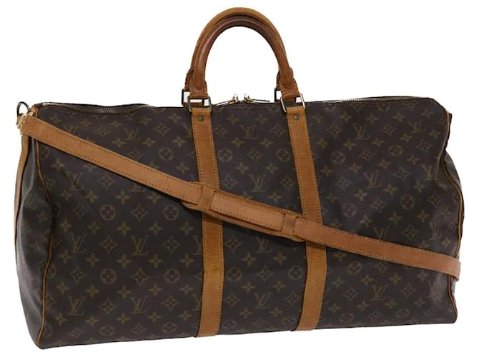 Louis-Vuitton-Keep-All-Bandouliere-55-Boston-Bag-&-Strap-M41414