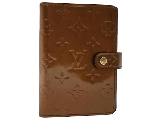 Louis Vuitton Vernis Bronze Brown Patent Leather Bifold Wallet