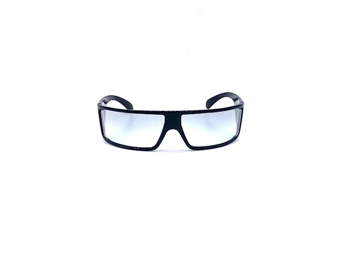 Versace Versus Acetate Sunglasses with Clear Lens Black  ref.1012366