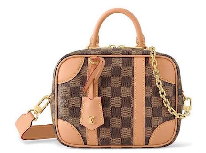Louis Vuitton Valisette Handbag Monogram Canvas Bb Brown