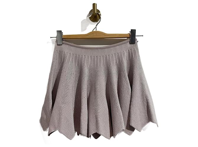 Alaïa ALAIA  Skirts T.fr 36 Viscose Purple  ref.1012536