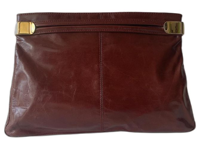 Rodo Bolsos de embrague Burdeos Gold hardware