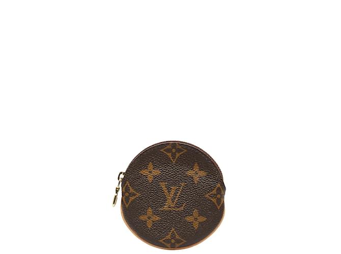 LOUIS VUITTON. Monedero circular con cremallera en lona…