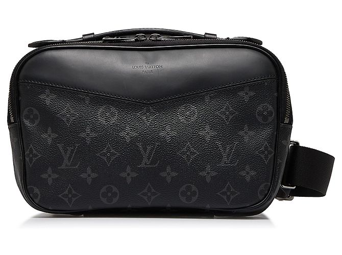 Bumbag Louis Vuitton Schwarze Monogramm-Eclipse-Gürteltasche