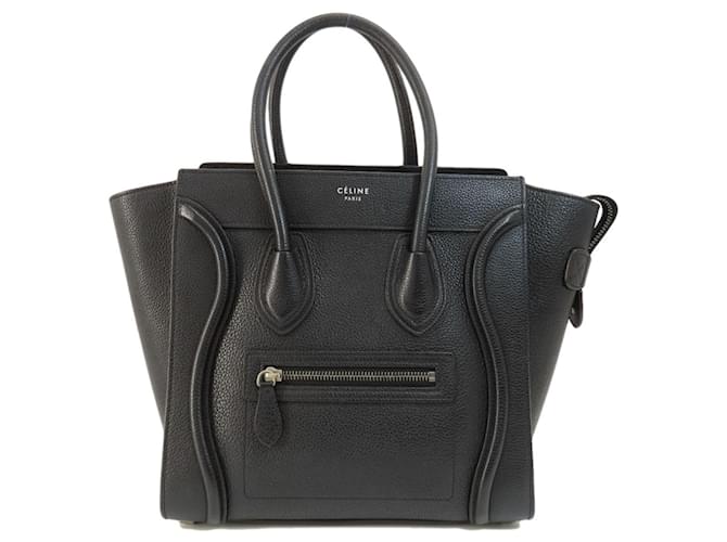 Céline Luggage Black Leather  ref.1013055