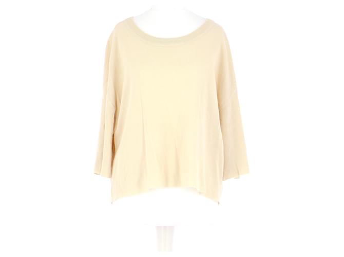 Ba&Sh sweater Cream Polyester  ref.1013078