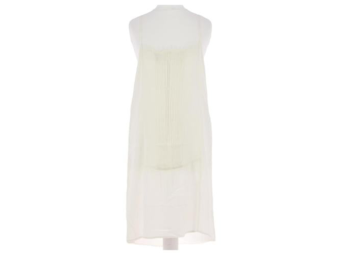 Maje Light dress Cream Silk  ref.1013079