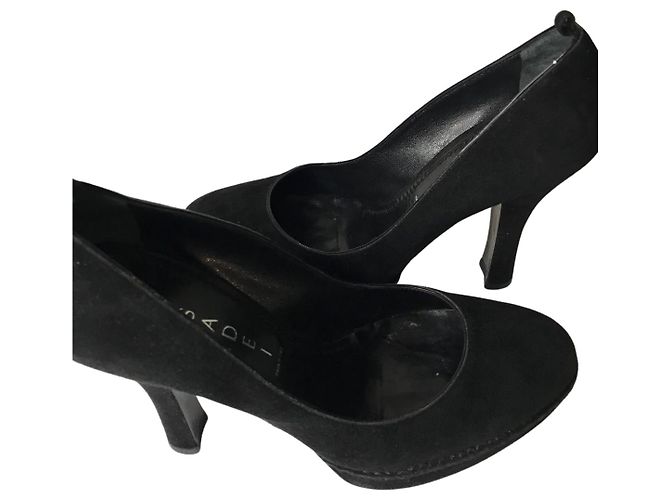 Casadei Wildlederpumps Schwarz