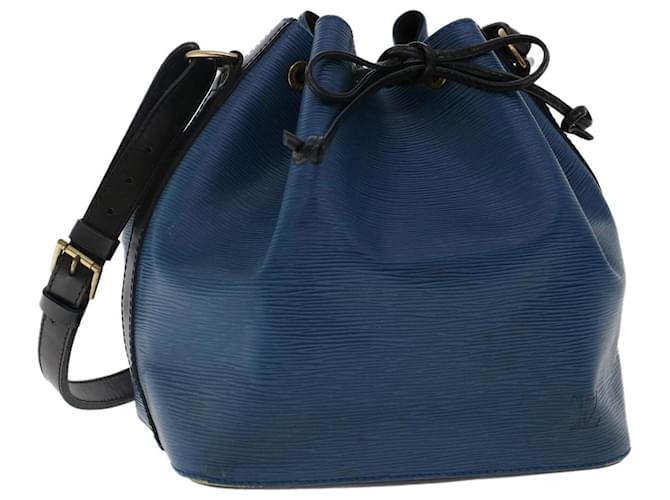 Blue Louis Vuitton Epi Bicolor Petit Noe Bucket Bag