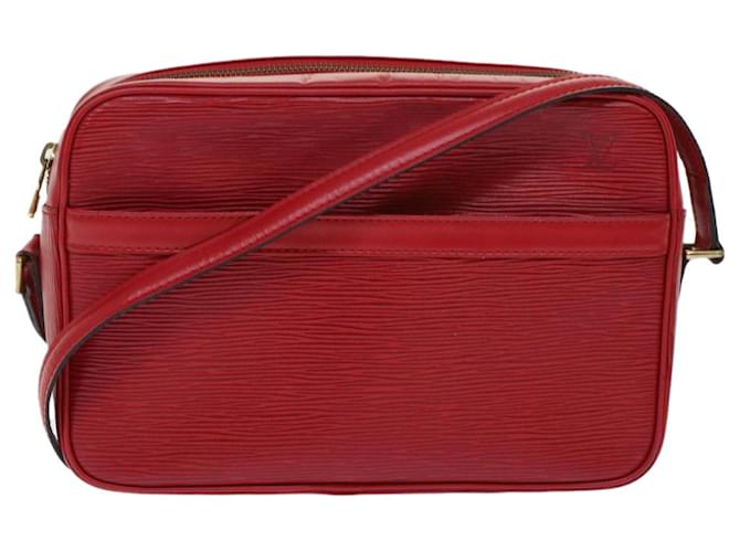 LOUIS VUITTON Crossbody Trocadero 27 Shoulder Bag Epi Leather Red