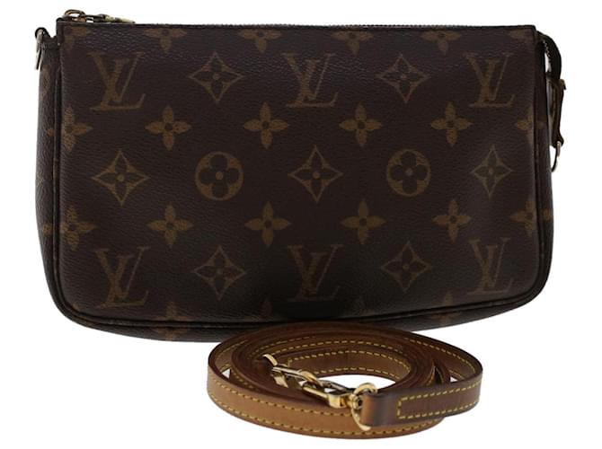 LOUIS VUITTON Monogram Pochette Accessoires Pochette M51980 Auth LV 49207 Toile Monogramme  ref.1013505