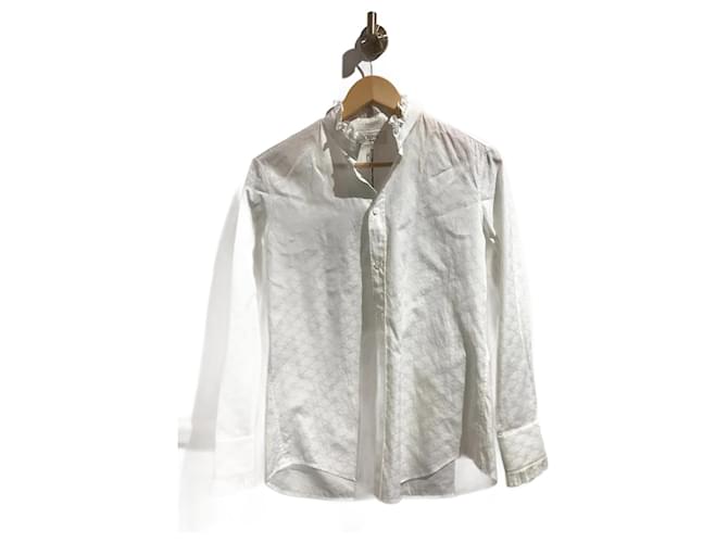 Louis Vuitton Monogram Womens Shirts & Blouses, White, IT38
