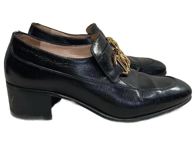 GUCCI  Mules & clogs T.EU 38 leather Black  ref.1013555
