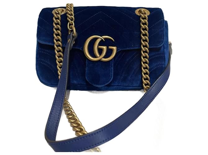 Gucci GG Marmont Mini Velvet Shoulder Bag