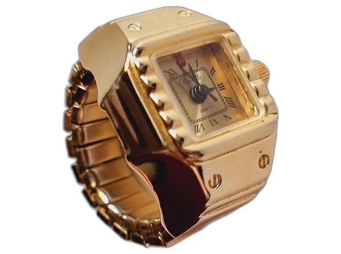 Autre Marque Reloj anillo Rochelle de cuarzo chapado en oro Amarillo