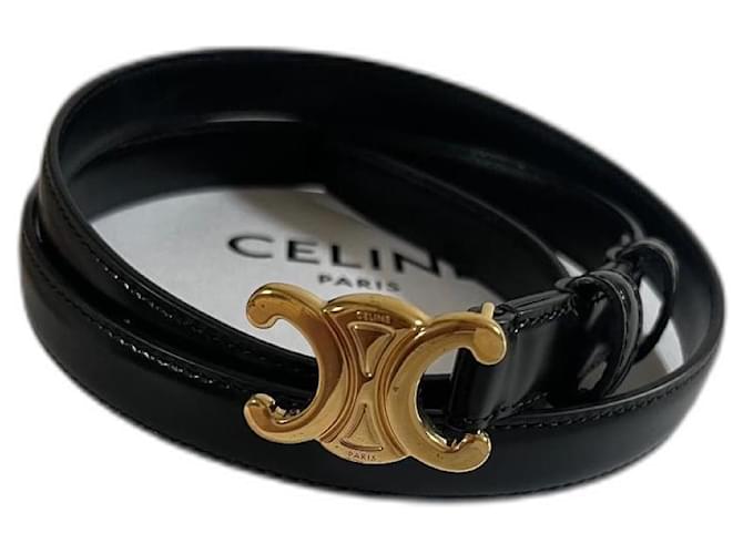Céline Belts Black Leather  ref.1013746