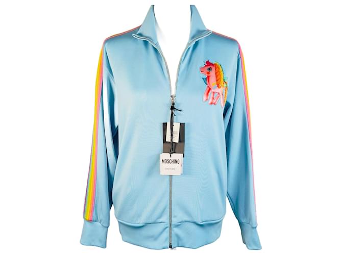 Giacca Moschino Couture My Little Pony Blu Cotone  ref.1013894