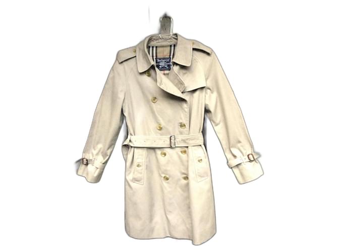 vintage Burberry trench 38 Beige Cotton Polyester  ref.1013901