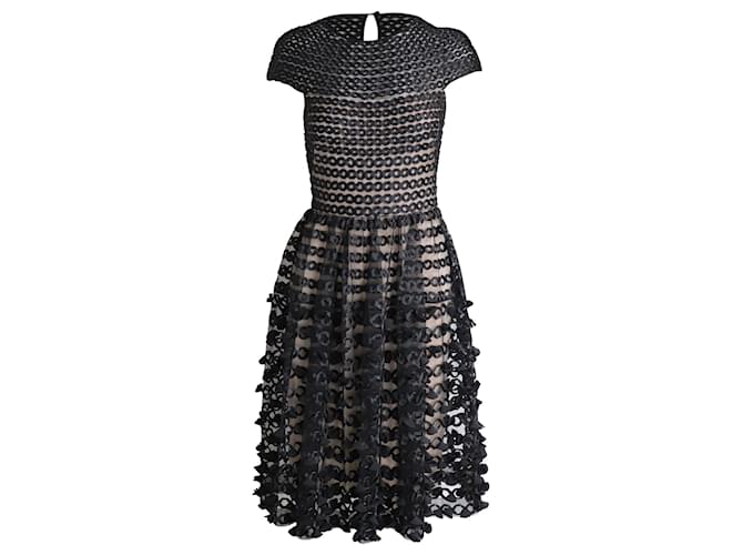 Temperley London Trellis Dress in Black Polyester  ref.1013923
