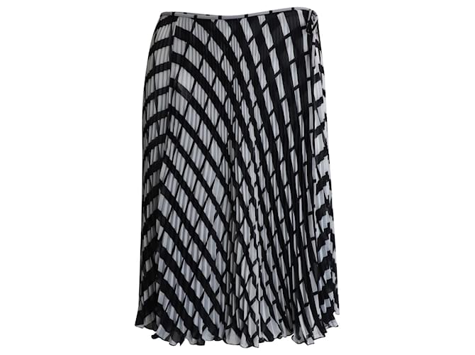 Valentino Pleated Midi Skirt in Multicolor Polyester Multiple colors  ref.1013929