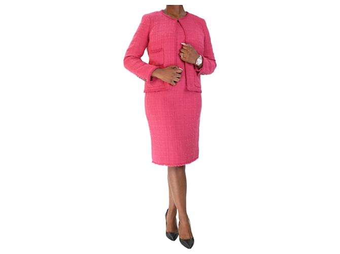 Pre Owned Chanel Pink Lesage Tweed Jacket FR40 Fits FR38 Gals more 2004  Spring - Mrs Vintage - Selling Vintage Wedding Lace Dress / Gowns &  Accessories from 1920s – 1990s. And