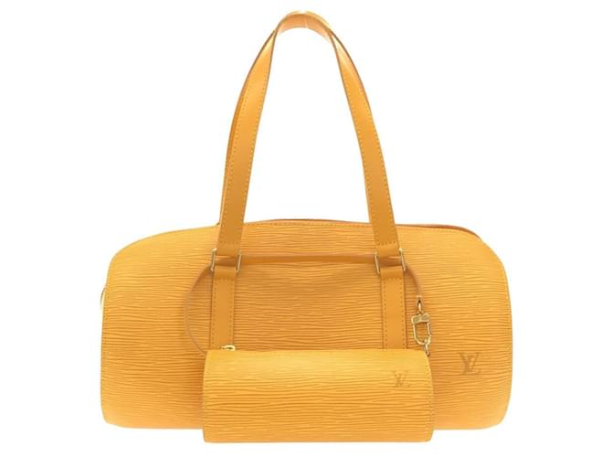Louis Vuitton Soufflot Yellow Leather  ref.1014242