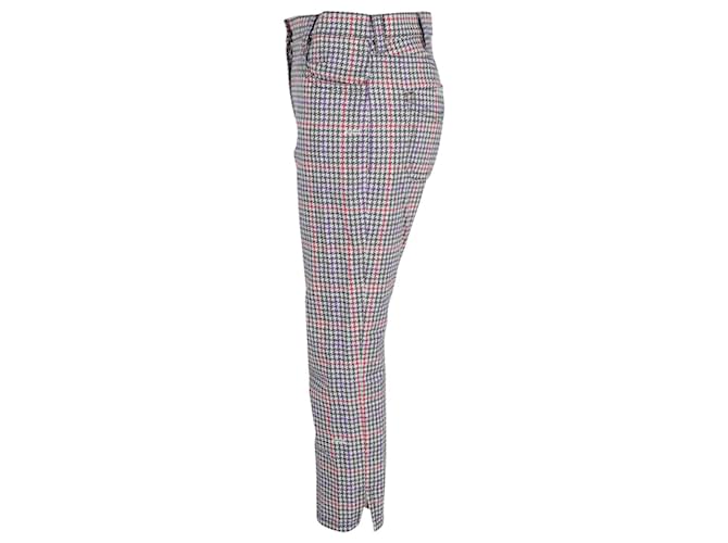 Prada Houndstooth Check Trousers in Multicolor Cotton  ref.1014427