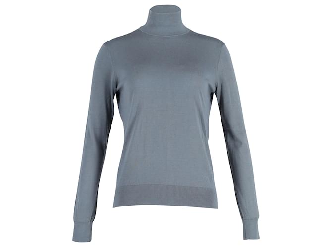 Theory Turtleneck Sweater in Blue Wool  ref.1014577