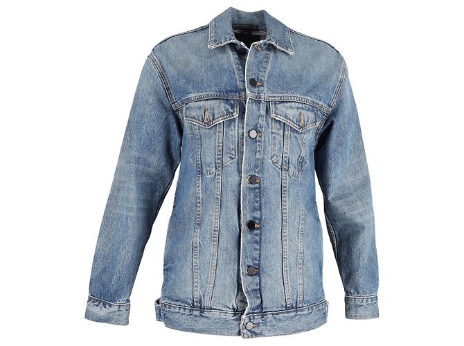 Jaqueta jeans oversized Alexander Wang Daze em algodão azul