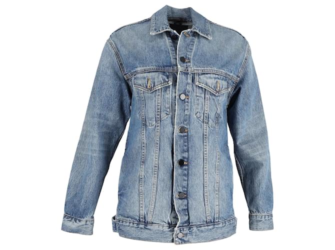 Jaqueta jeans oversized Alexander Wang Daze em algodão azul  ref.1014579