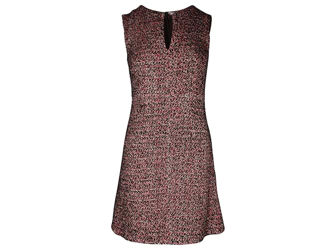 Diane von Furstenberg Mini-robe en tweed en acrylique rose  ref.1014590