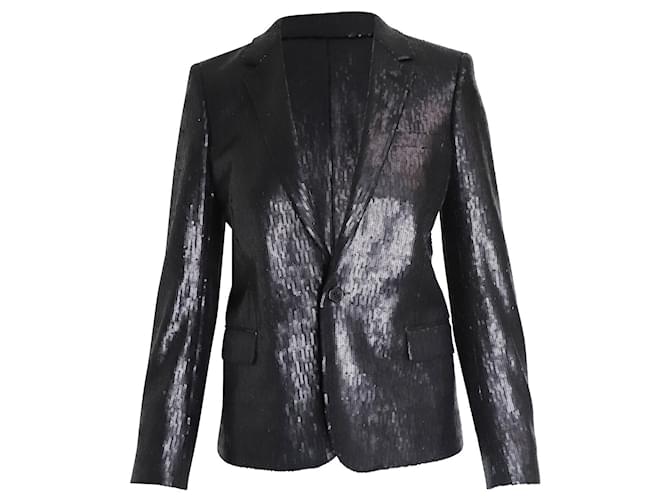 Saint Laurent Evening Jacket in Black Sequin  ref.1014686