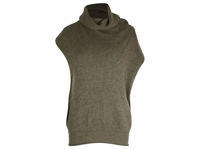 Chloé Cowl Neck Sweater in Green Cashmere Wool  ref.1014688
