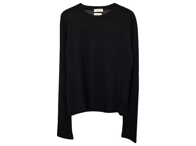 【関税&送料込み】Bottega Veneta Knitwear Bottega Veneta Knit Sweater in Black Cashmere Wool ref