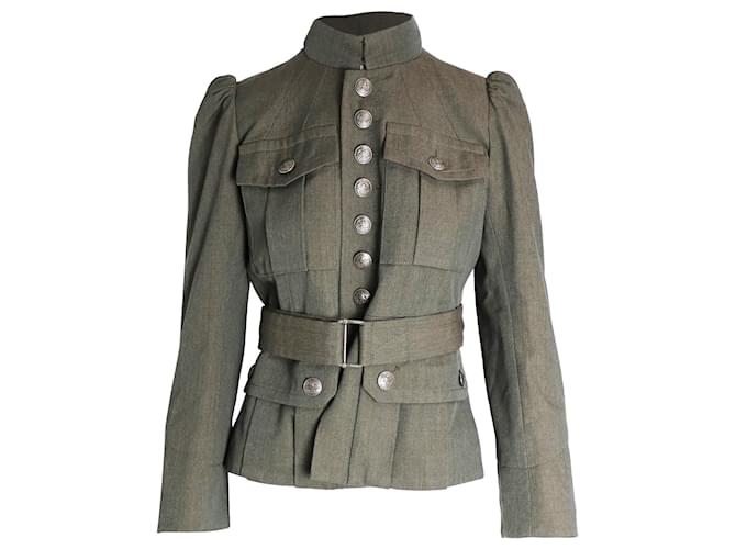 Marc Jacobs Military Jacket in Olive Green Wool  ref.1014717