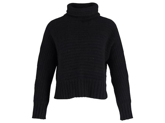 Zadig & Voltaire Turtleneck Sweater in Black Cashmere Wool  ref.1014766